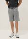 Grey cotton-blend shorts with elasticated waist_1