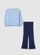 Blue cotton blend regular fit girl's outfit_1