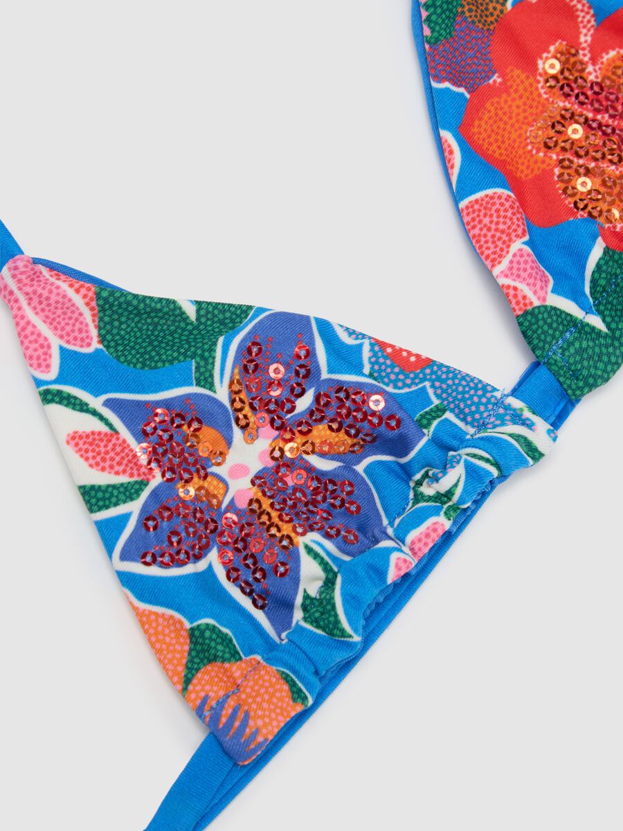 Multicolour stretch-blend girl's bikini_3