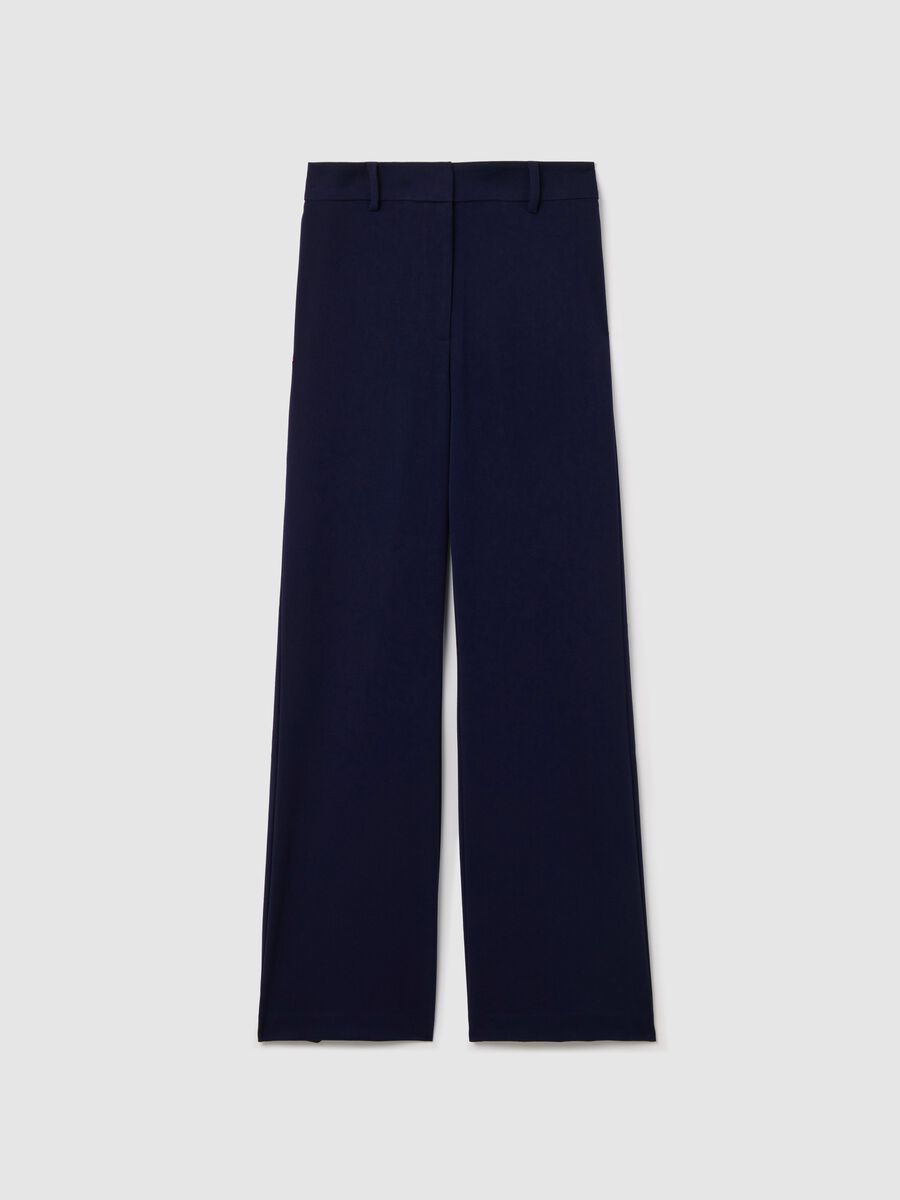 Straight-fit trousers in viscose blend_4
