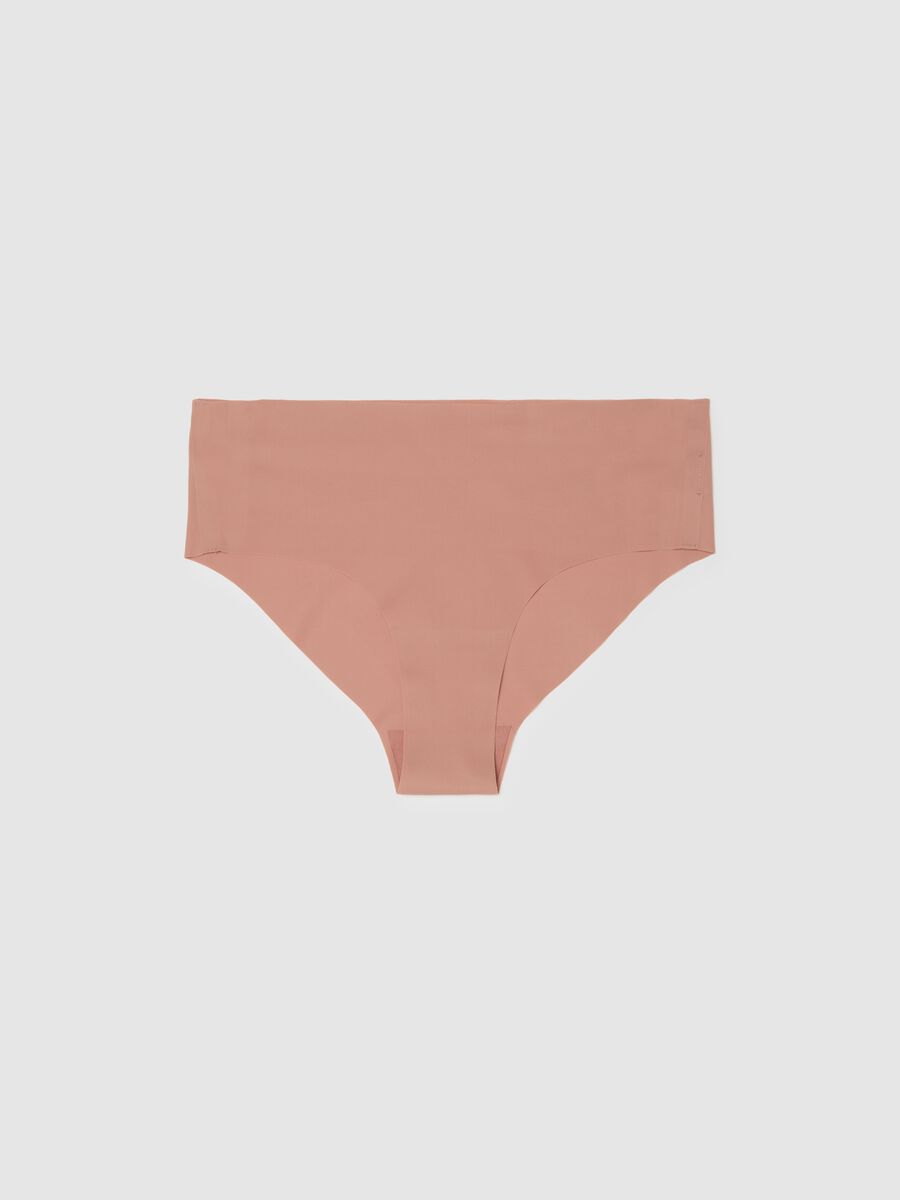 High-waisted pink stretch fabric slip_4