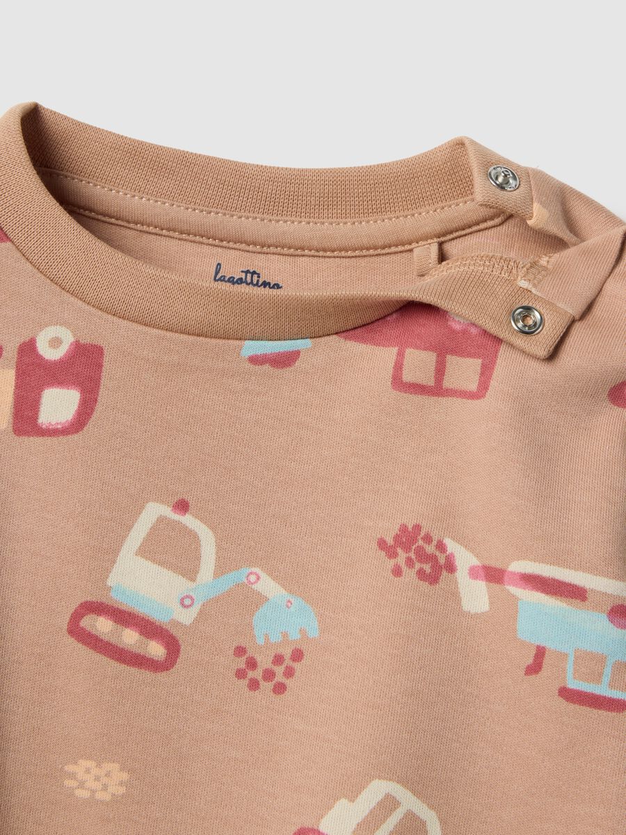 Multicolour baby pyjamas in pure cotton regular fit with prints_2