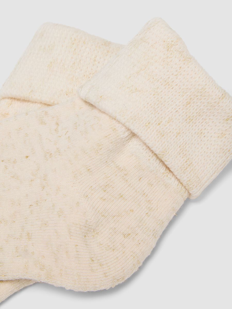 White stretch organic cotton socks_2