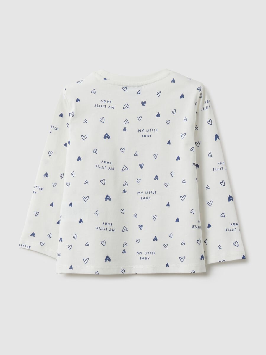 Multicolour long sleeve girl's T-shirt in pure cotton regular fit_1