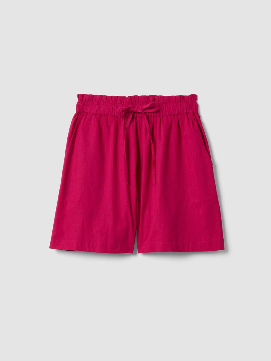 Shorts in puro cotone rosa regular fit_4