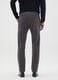 Grey stretch cotton regular fit trousers_2