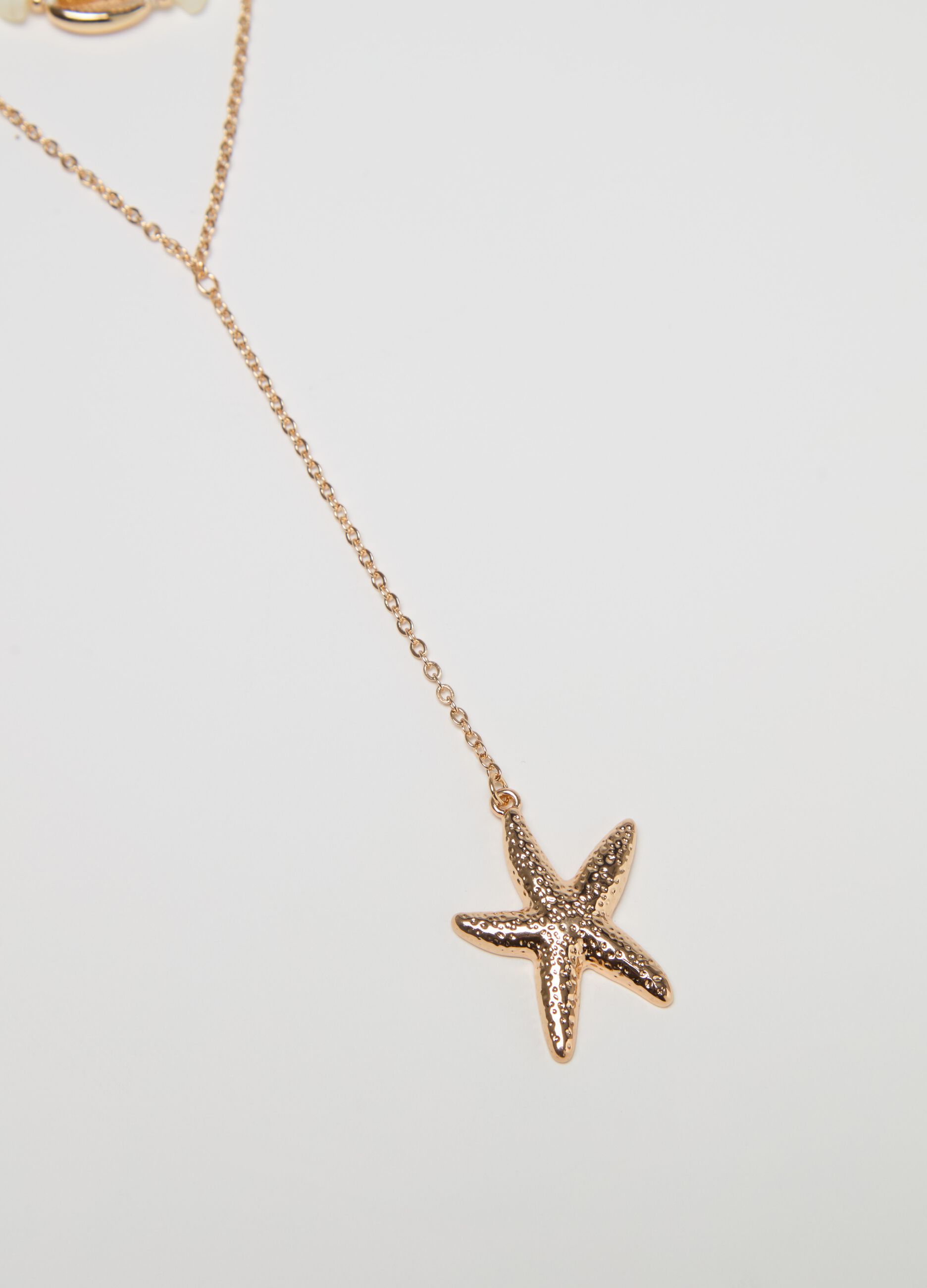 Necklace with shells and starfish