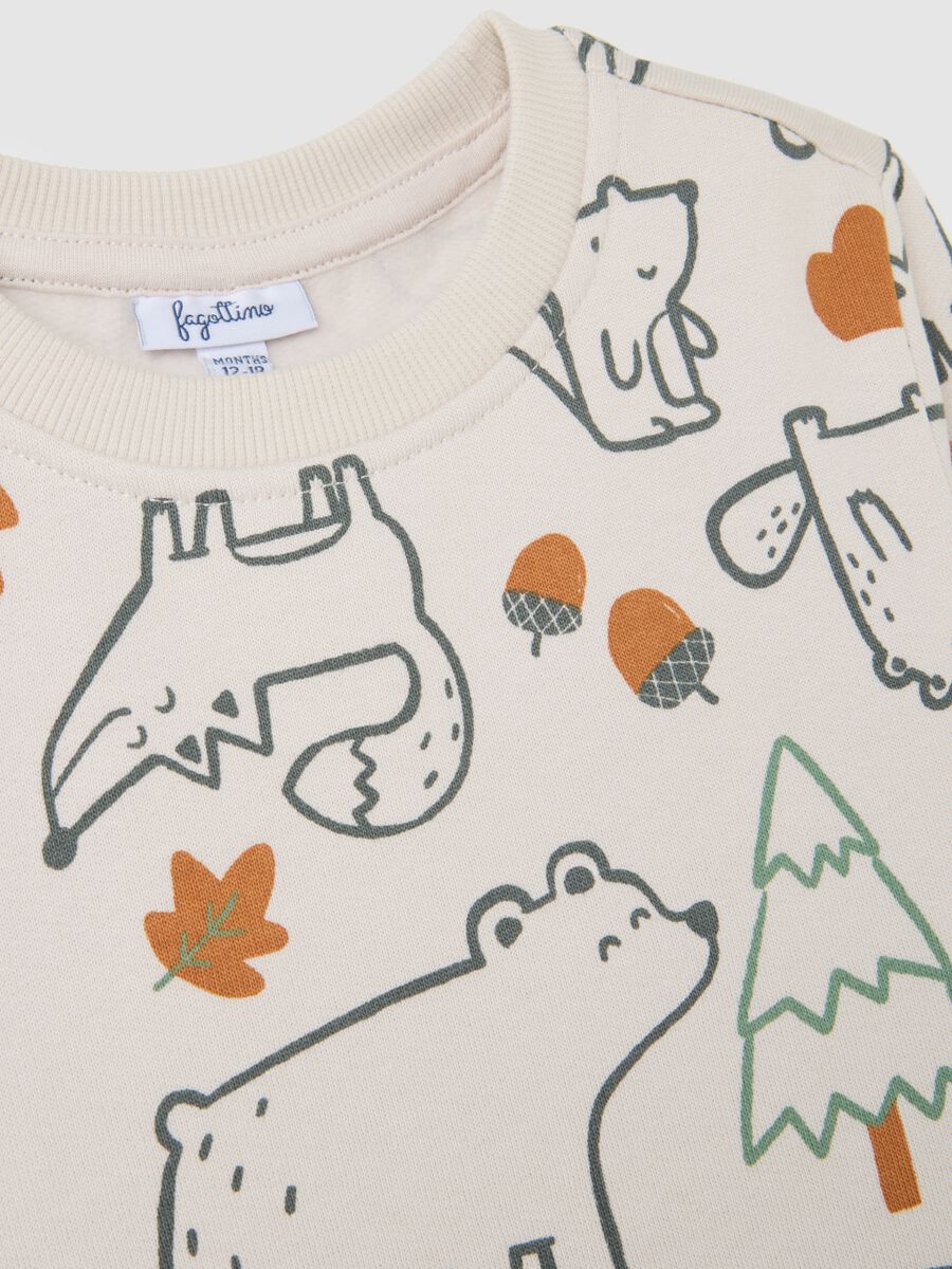 Children's sweatshirt in pure multicolour cotton with regular fit_2