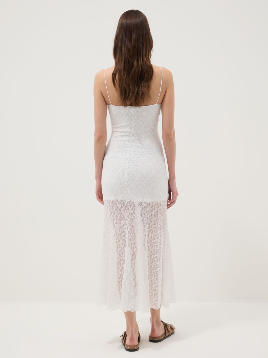 White midi dress in stretch fabric_2