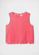 Girls' Orange Linen Blend Top_3