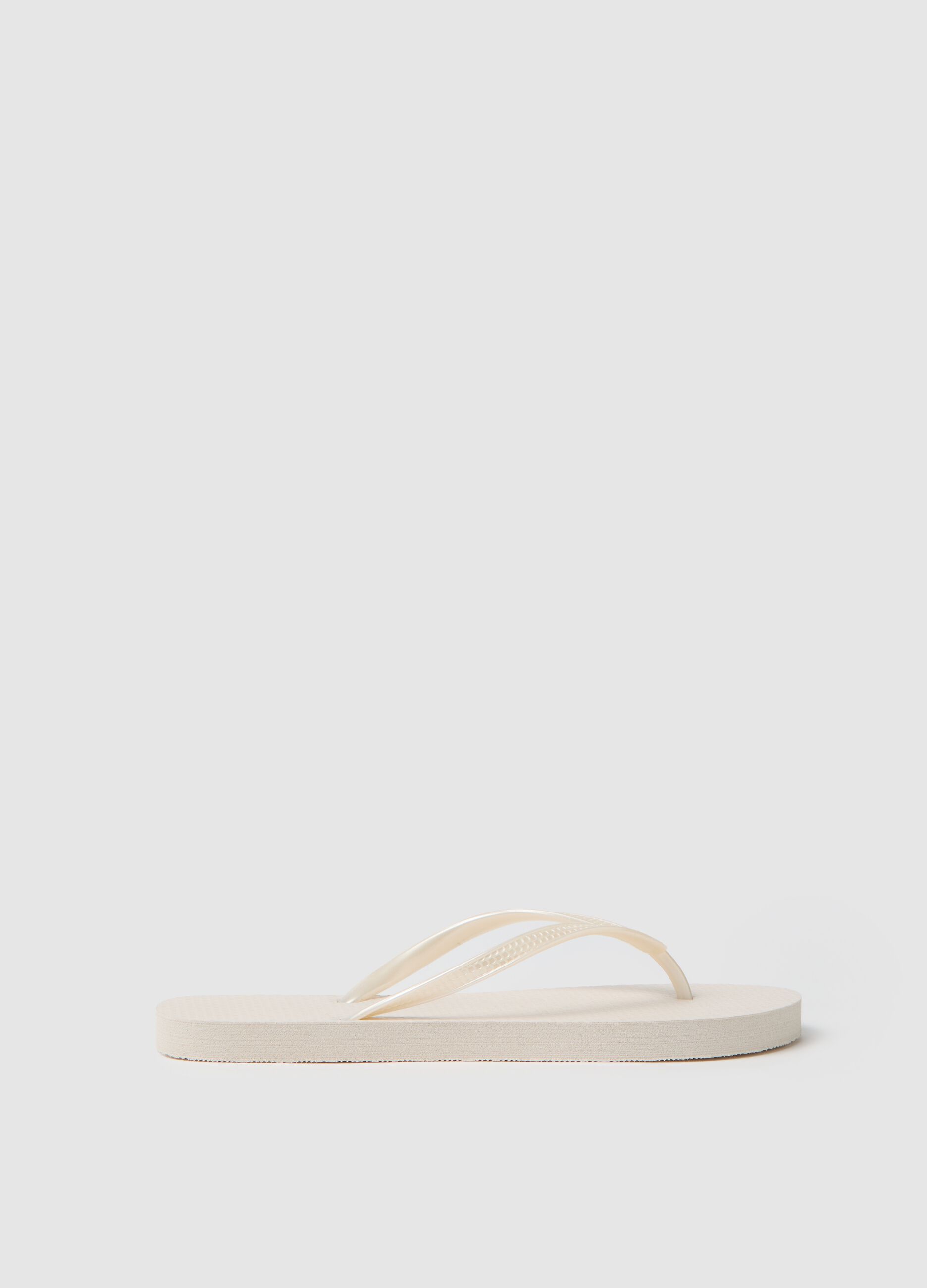 Beige Flip Flops by Ovs