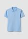 Light Blue Short Sleeve Pure Cotton Polo Slim Fit_4