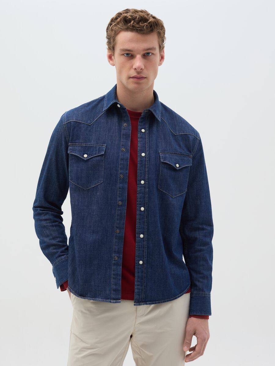 Denim shirt with pockets_0