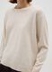 Beige long-sleeve top with textured details_3