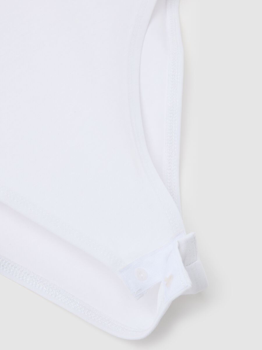 Women's white regular fit stretch cotton bodysuit_1