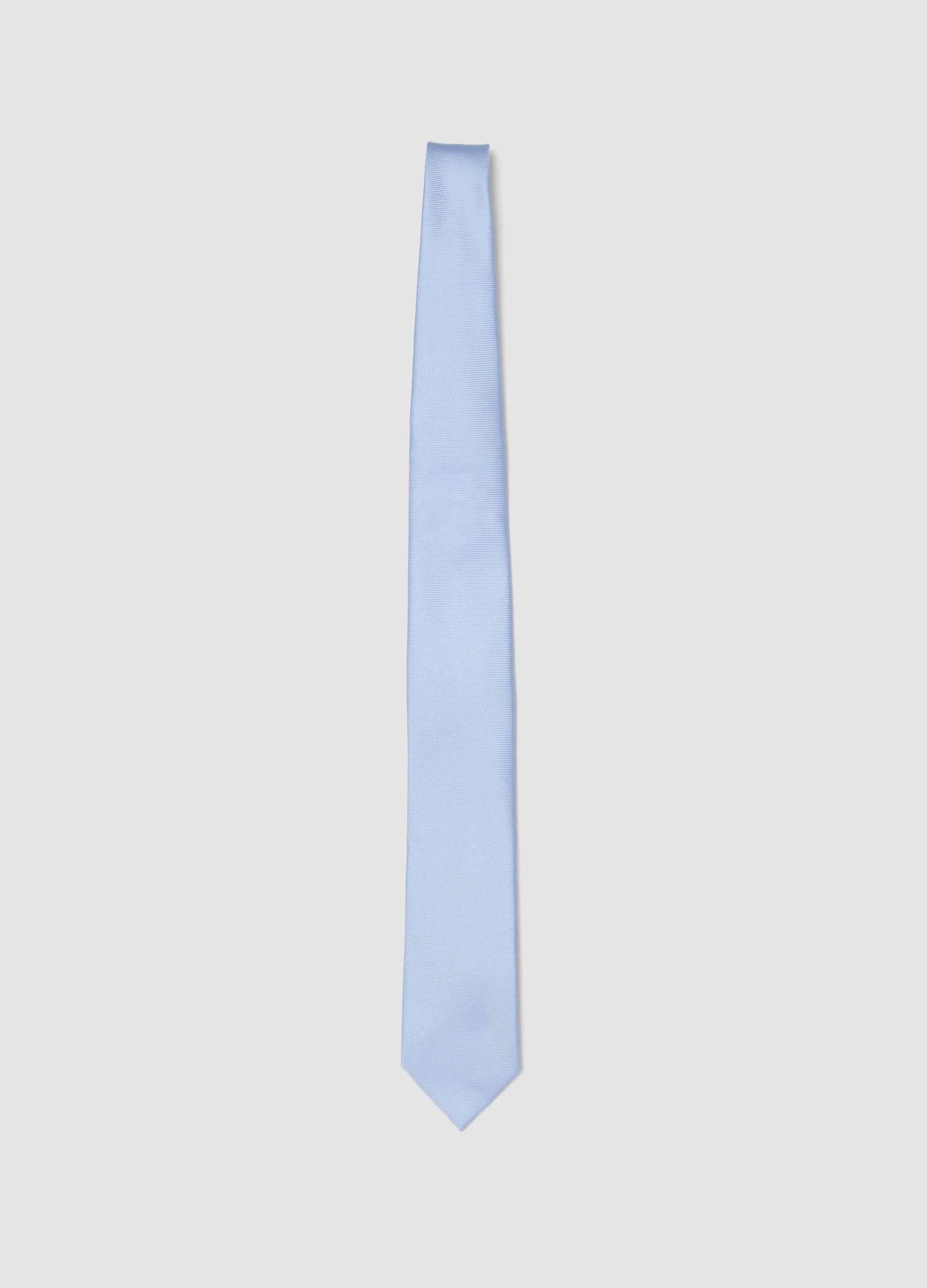 Light blue tie, 7.5 cm blade