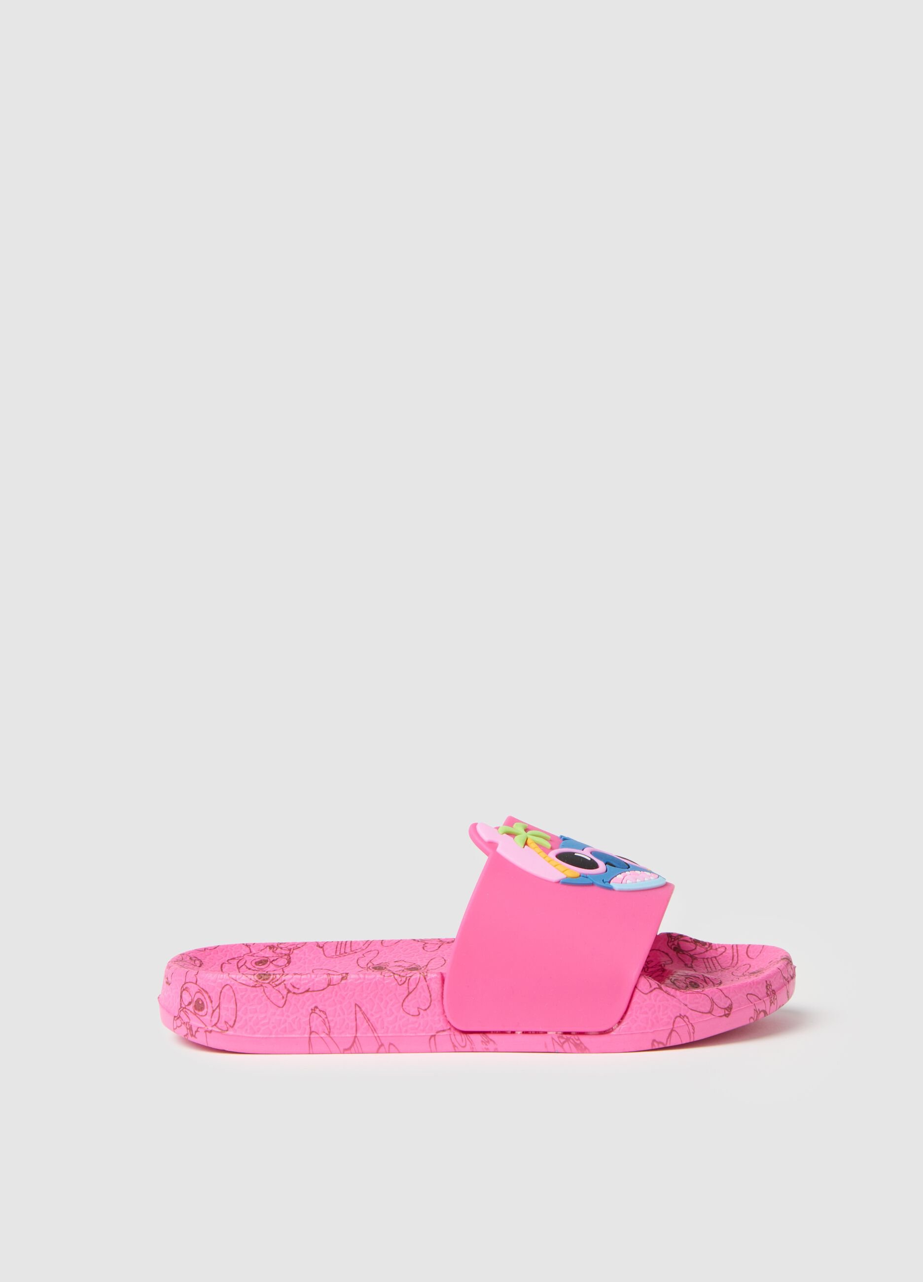 Pink PVC Disney character girl's sandals