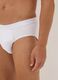 Pack of five white briefs in stretch organic cotton_3