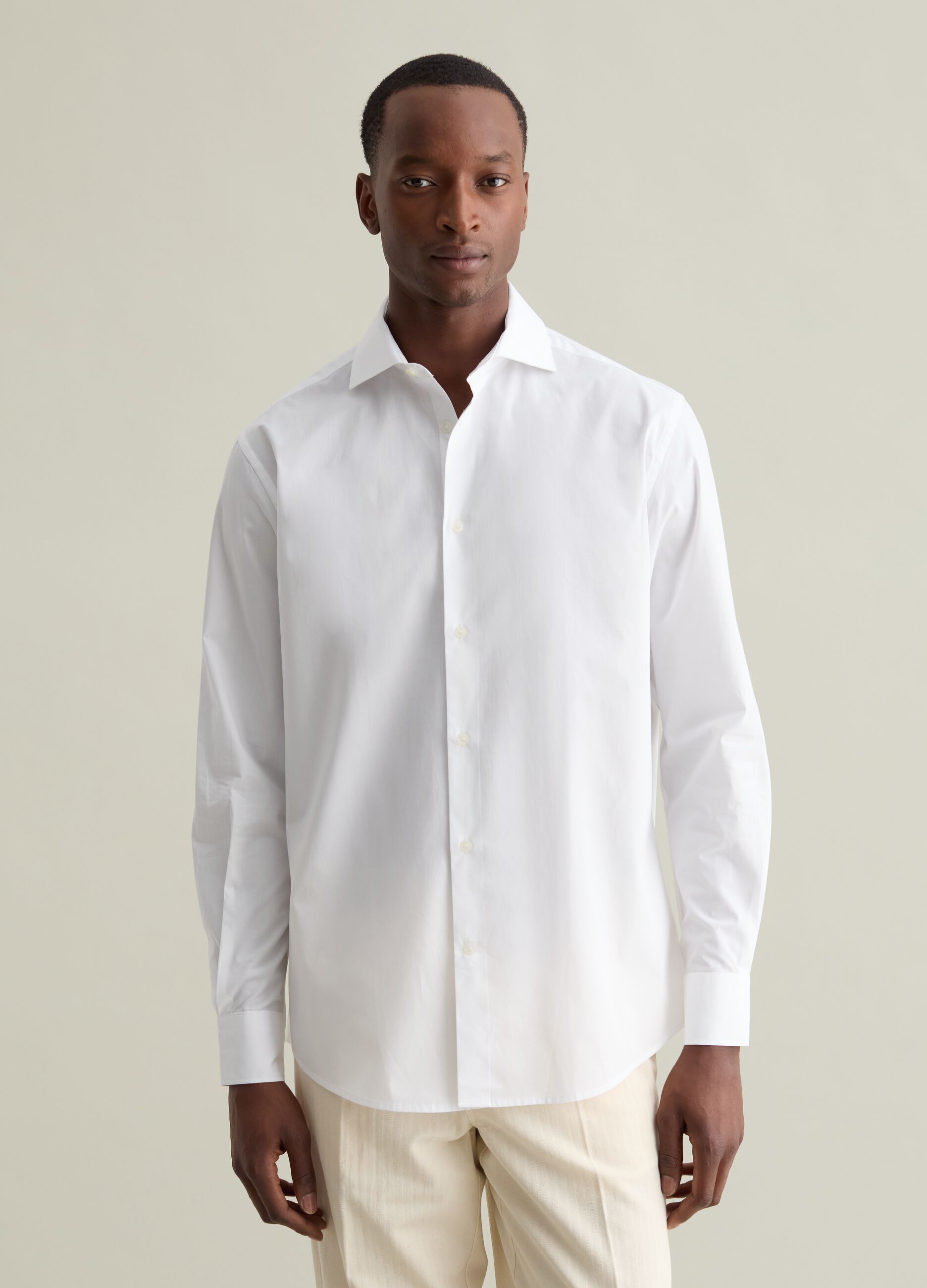 Regular-fit shirt in easy-iron cotton