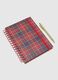 Multicolor Check Christmas Notebook with Pen_1