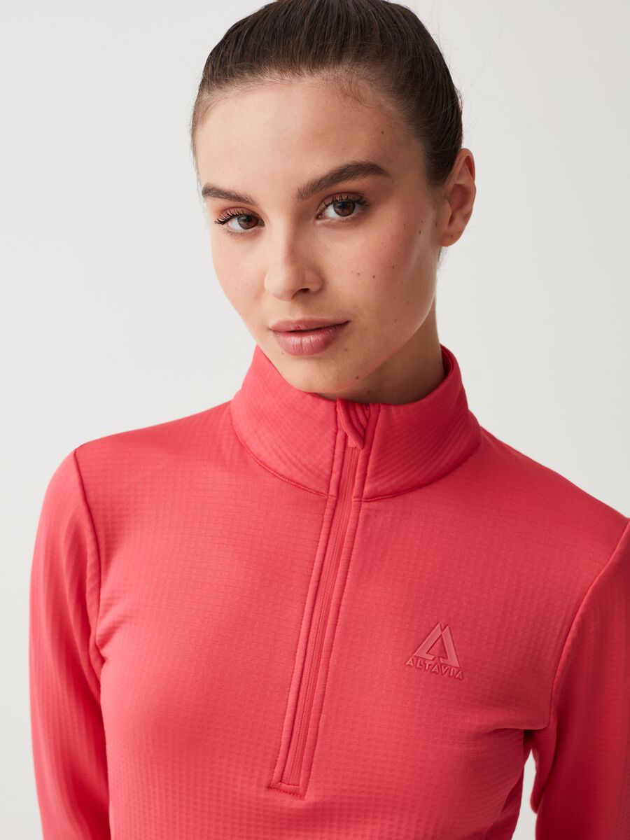 Dolcevita half-zip trama waffle Altavia by Deborah Compagnoni_1
