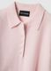 Regular fit pure wool pink jumper with polo collar_5