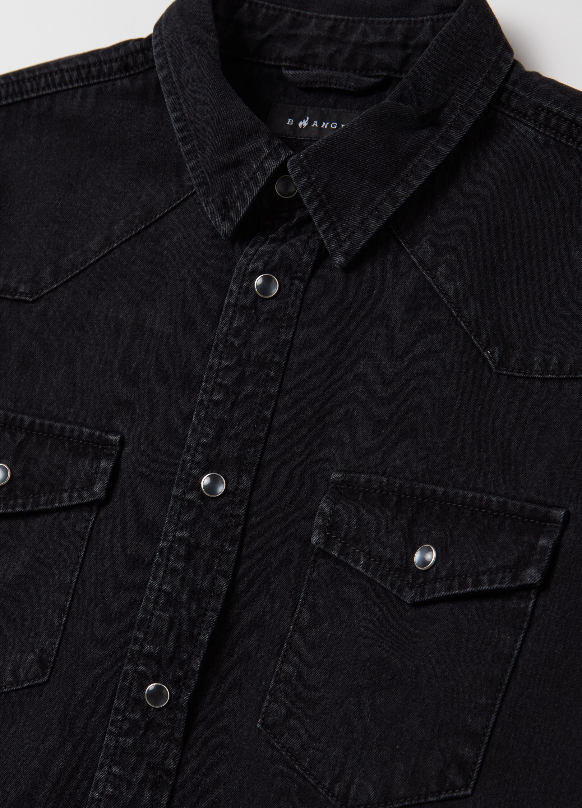 Cowboy shacket in denim