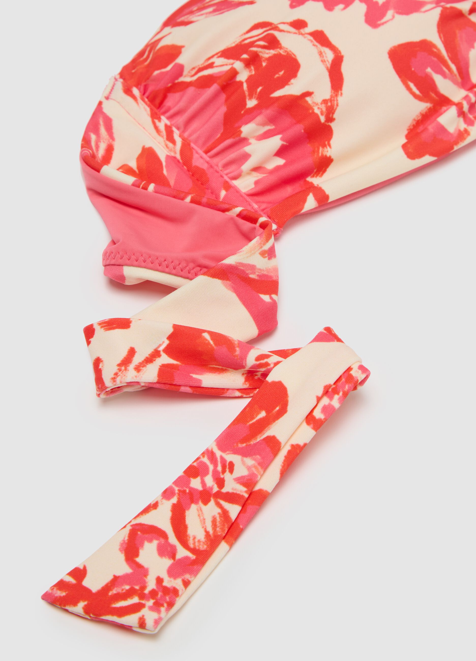 Women's Multicolour Stretch Bikini Top