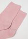 Long Pink Socks in Stretch Cotton Blend_1