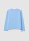 Girl's blue stretch cotton top regular fit_1