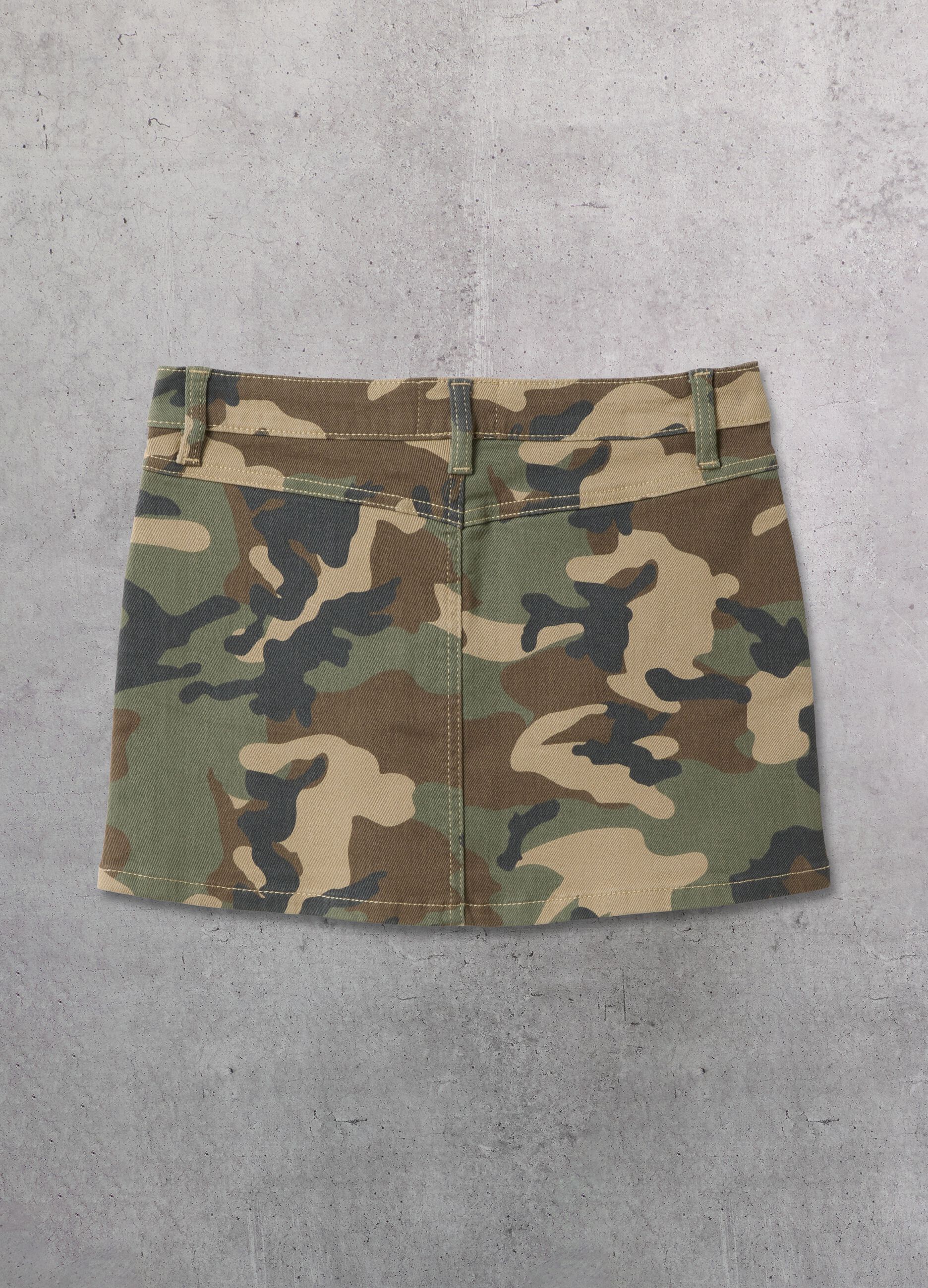 Camo Mini Skirt