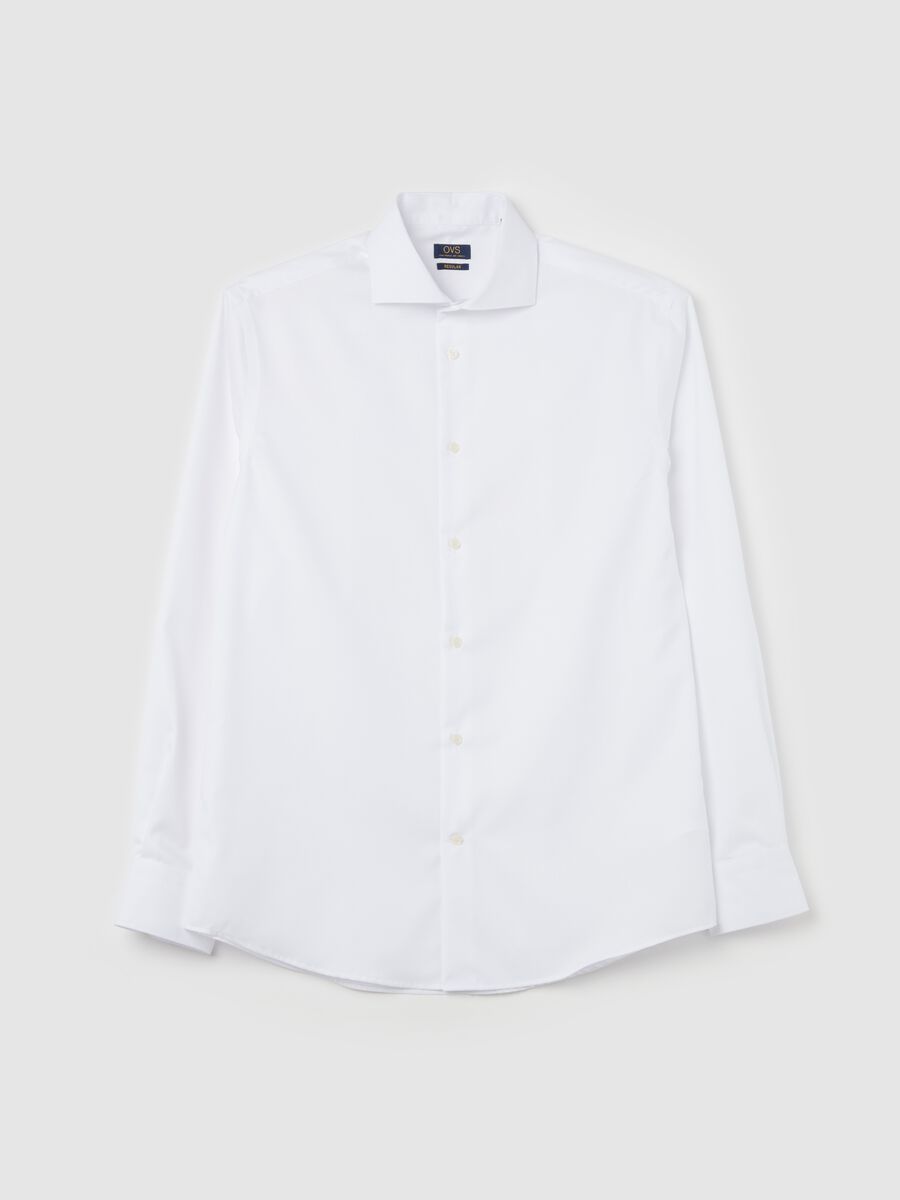 Regular-fit shirt in double-twist cotton_4