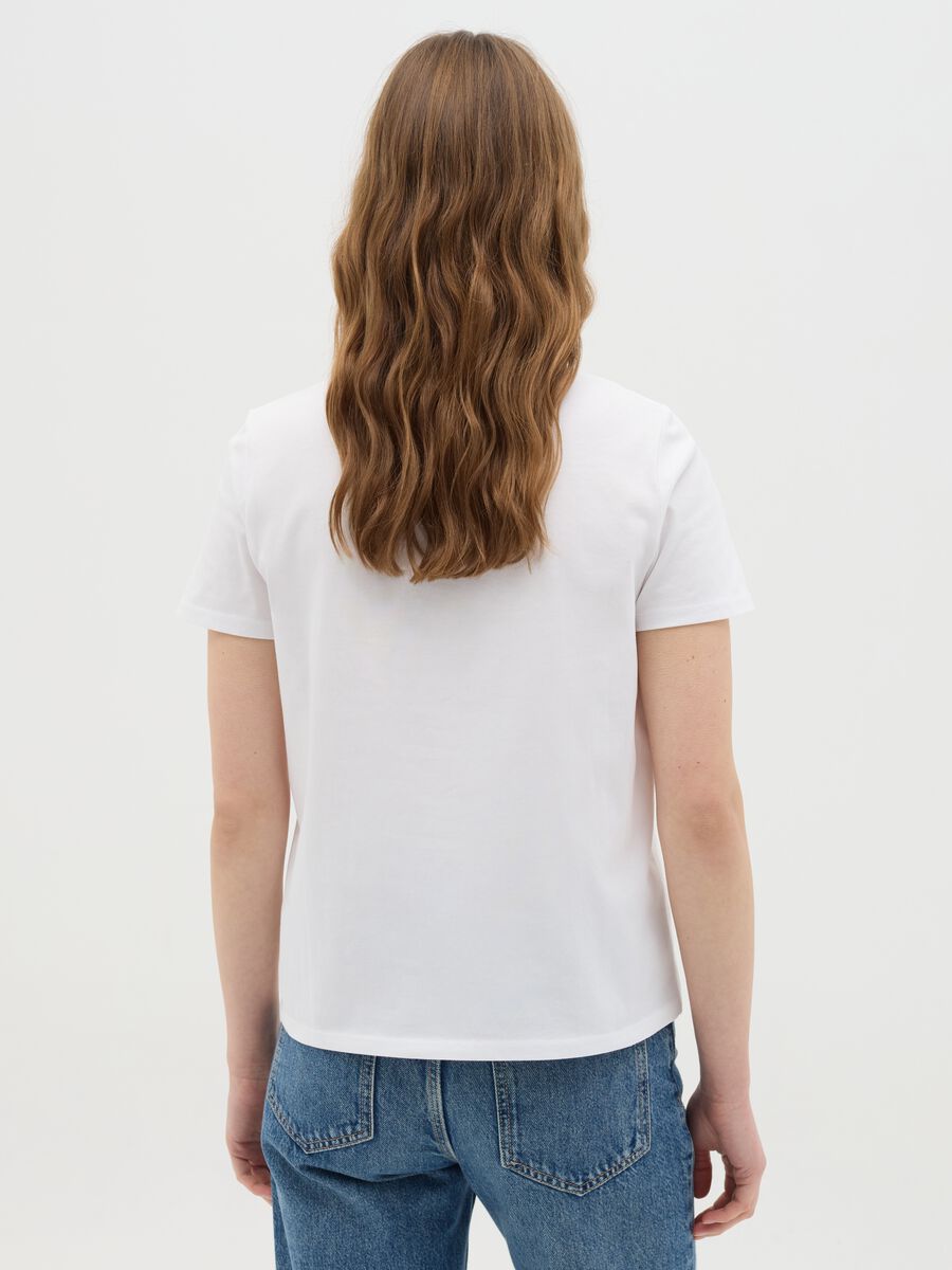 White cotton T-shirt with embroidered palm trees_3