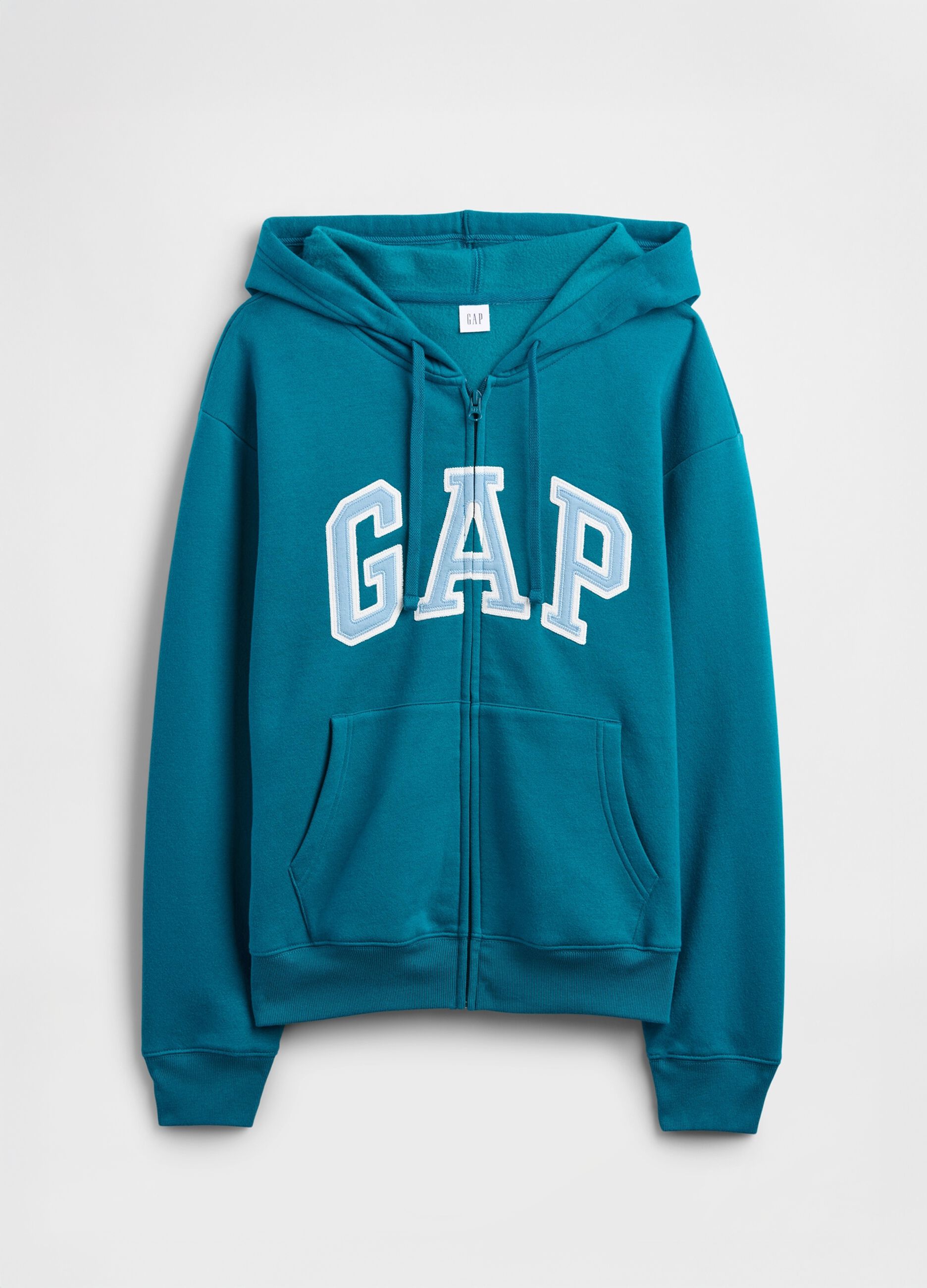 Blue Hoodie with Full Zip