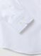 White slim-fit pure cotton twill shirt with French collar, non-iron_2
