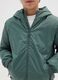 Boy's jacket in green water-repellent_2
