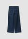 Blue wide-leg jeans in stretch cotton_5