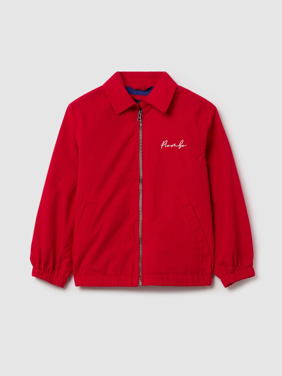 Cotton jacket with logo embroidery and "Team Club Member" patch_3