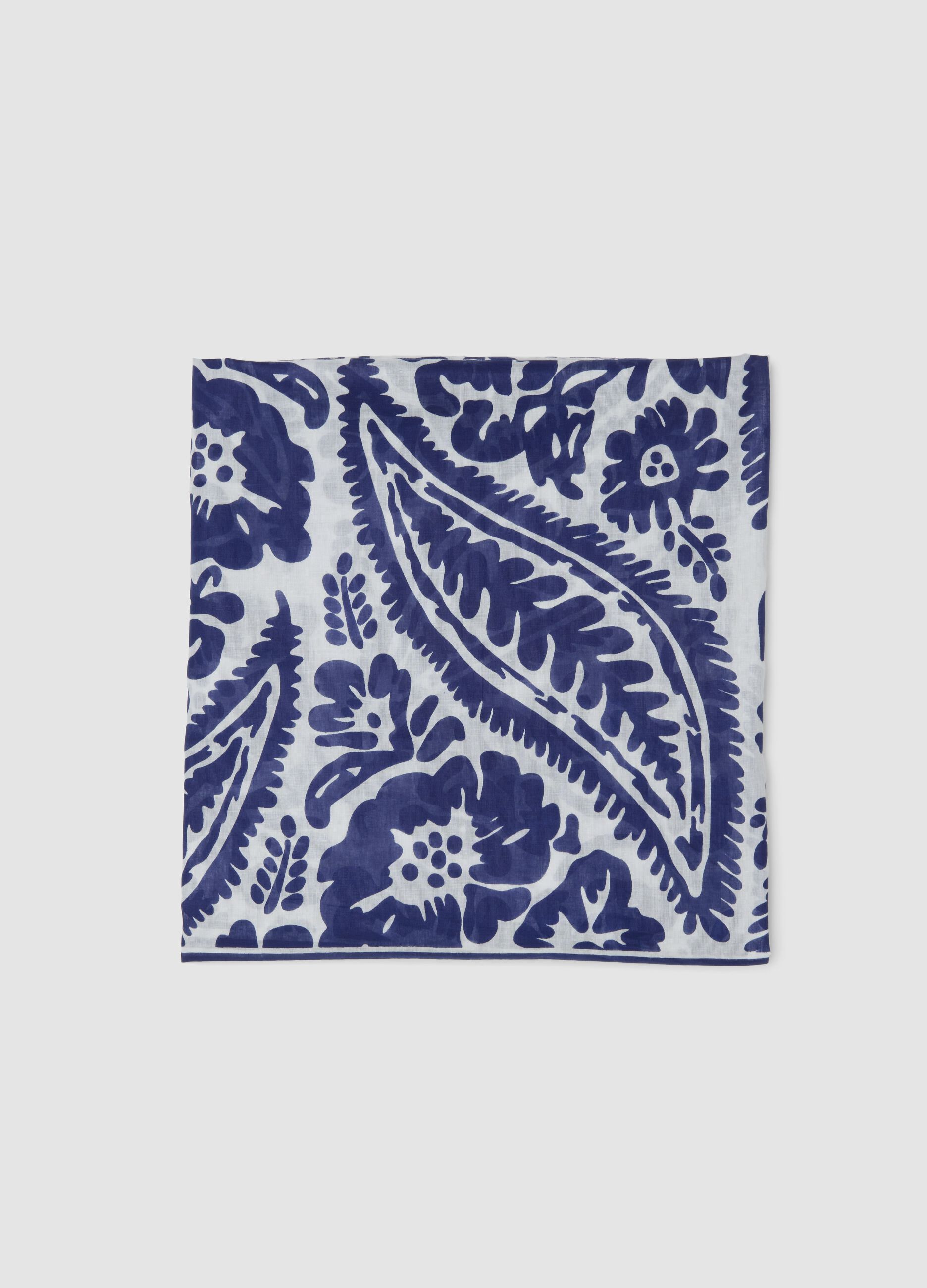 Blue and white pure cotton pareo