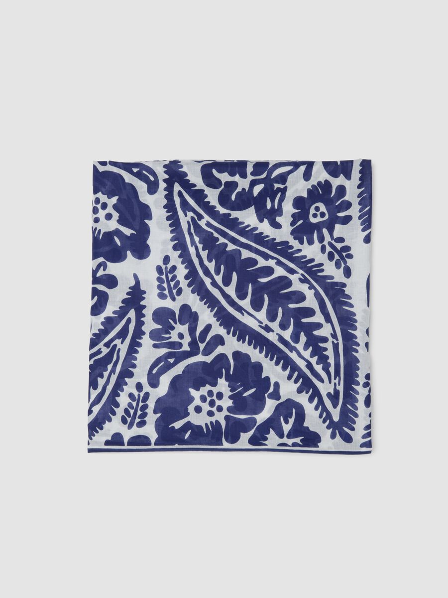 Pareo blu e bianco in puro cotone_2