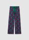 Multicolour Palazzo Trousers_4