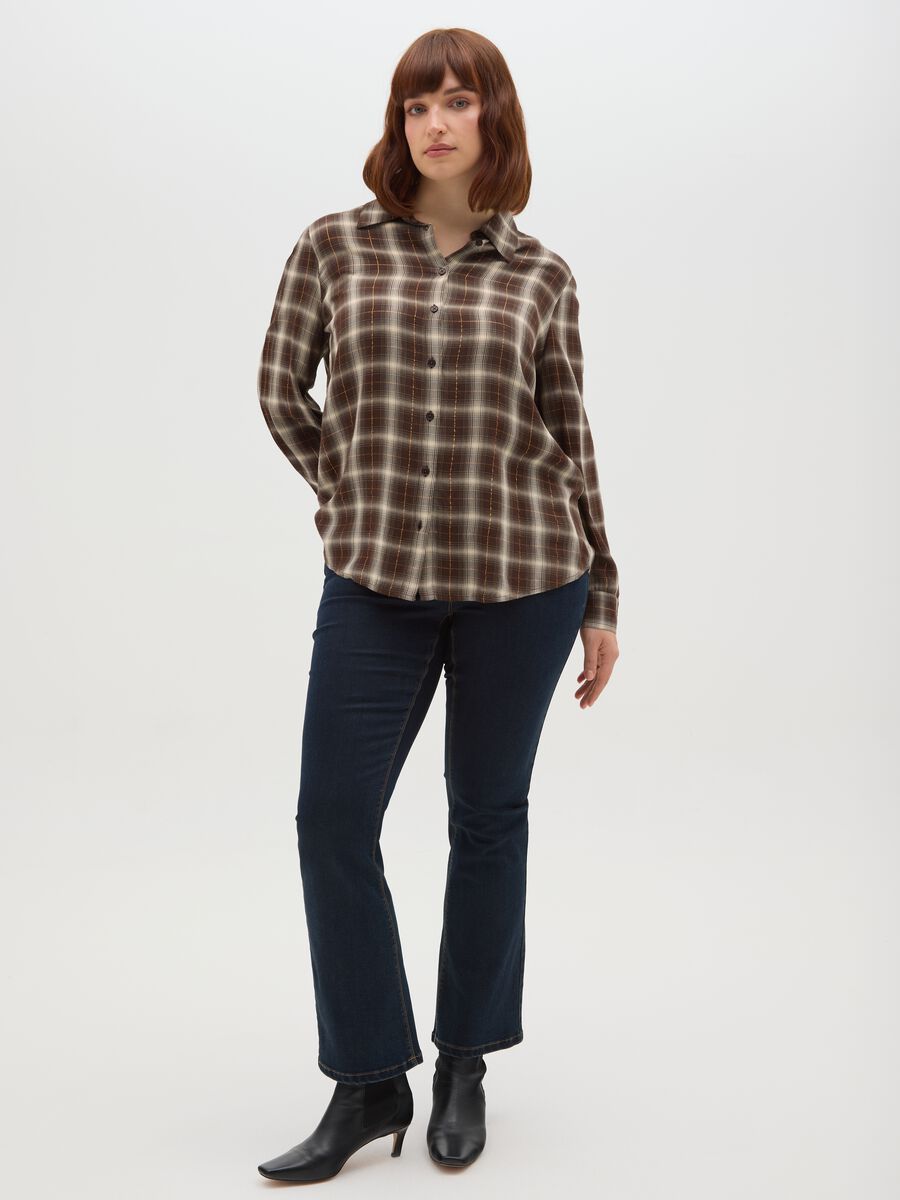 Camicia a quadri multicolor regular fit_1