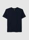 Men's blue slim fit stretch cotton t-shirt_4