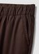 Straight Stretch Cotton Brown Jogger Trousers_5