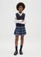 Girl's Skirt in Multicolour Stretch Fabric_0