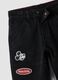 Black wide-leg jeans in cotton, viscose and lyocell blend with Mickey print_3