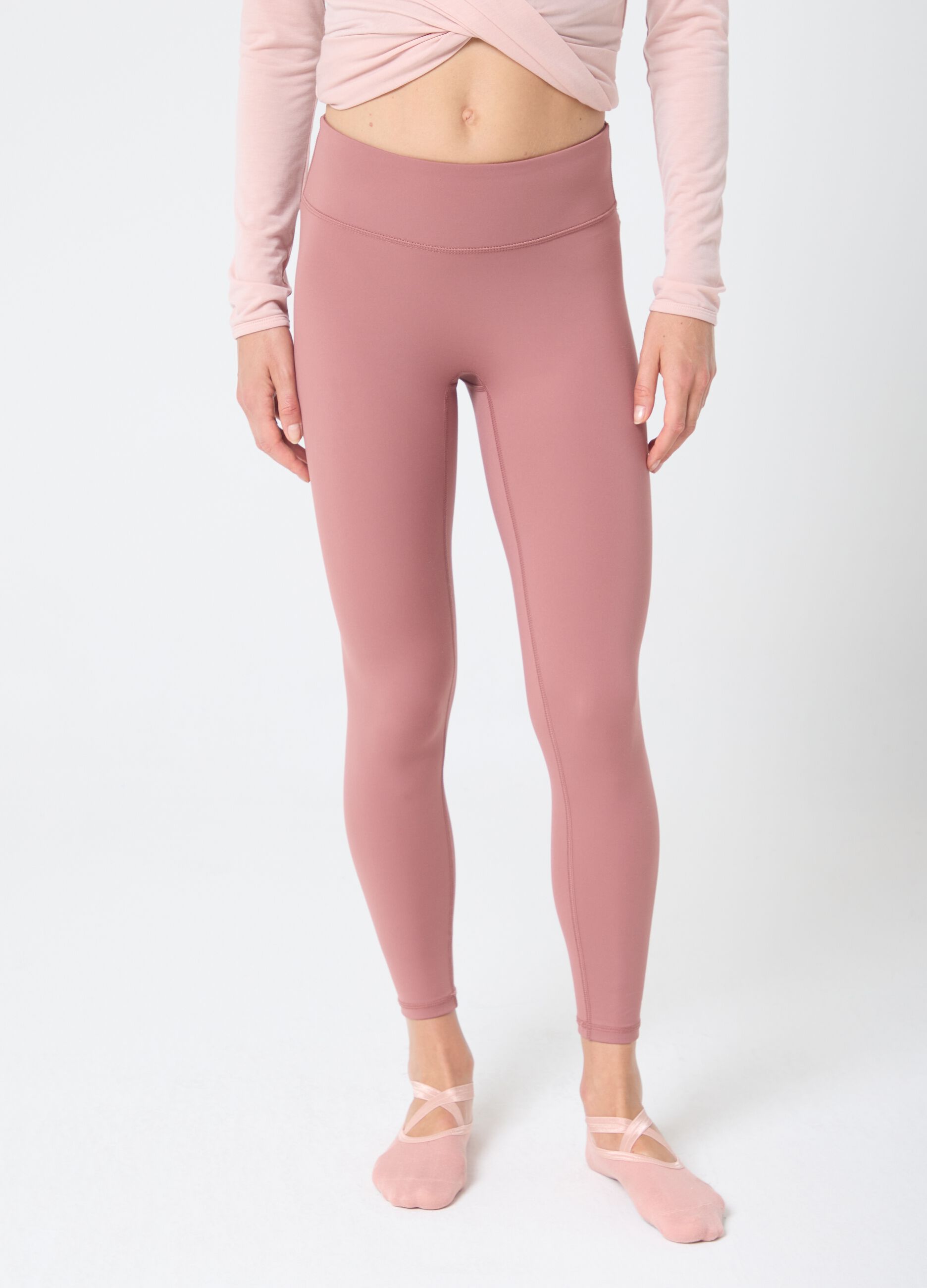 High-waisted technical fabric leggings by ALTAVIA STUDIO