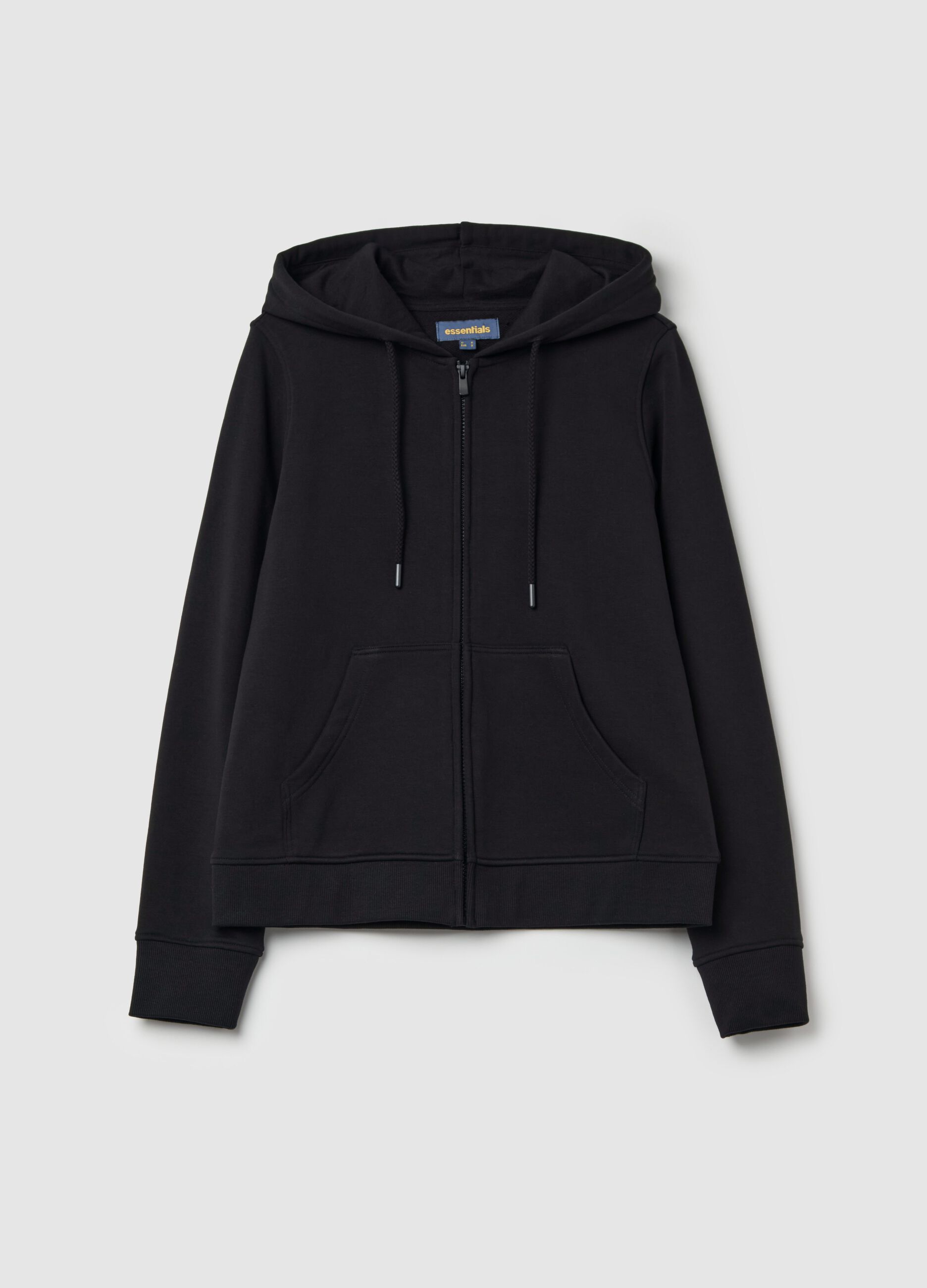 Full-zip Essential con cappuccio
