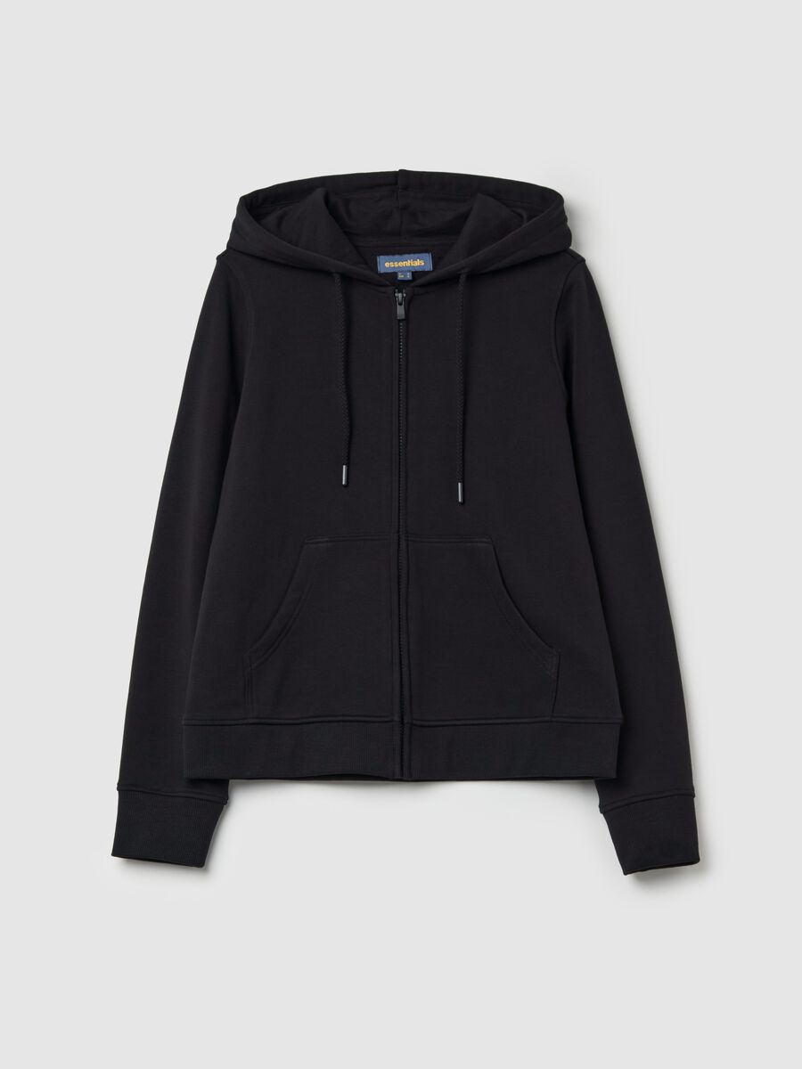 Essential full-zip sweatshirt with hood_4
