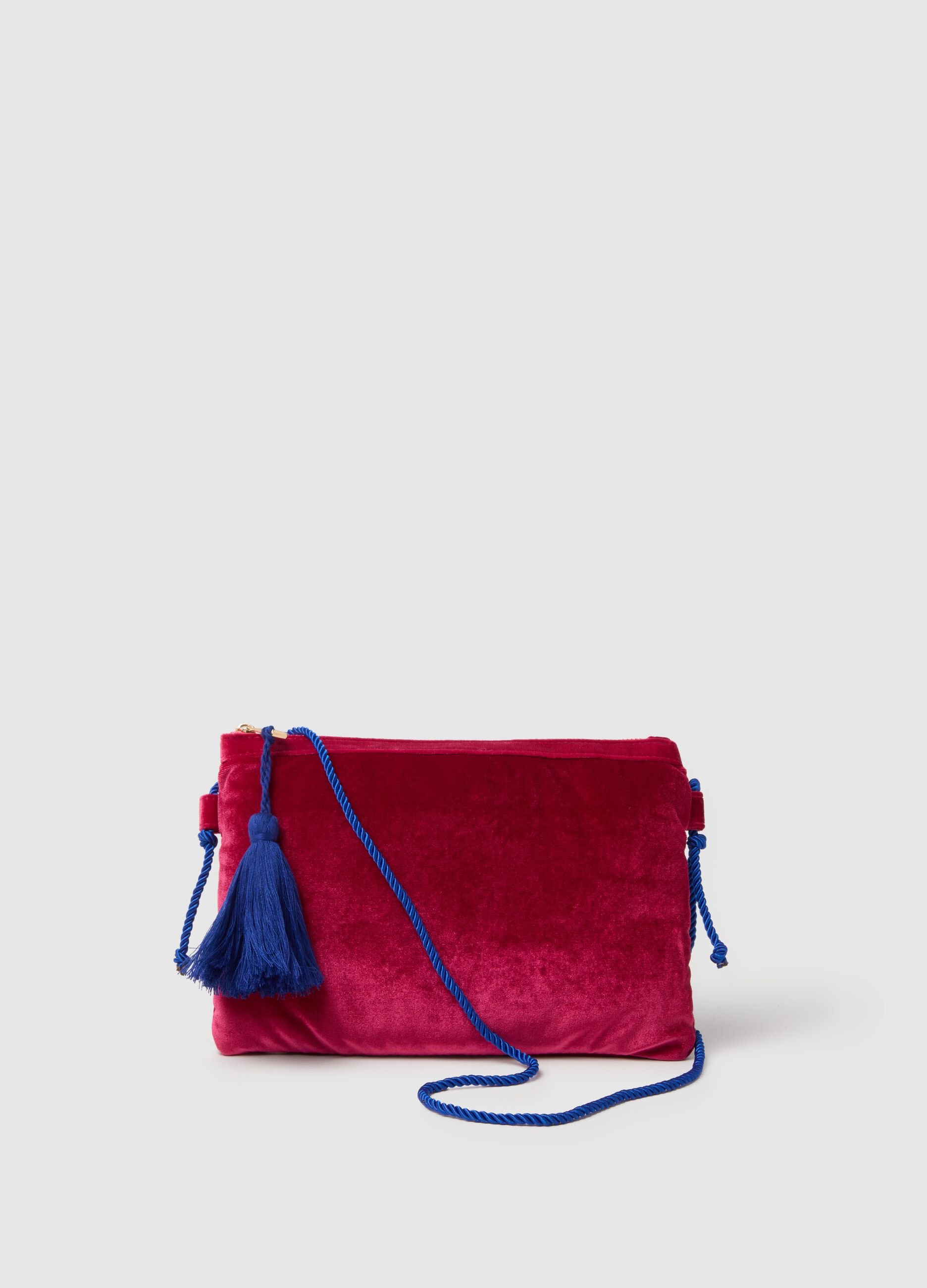 Pink bag with vibrant blue details